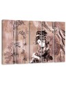 Modern painting for bedroom - Geisha and bamboos | FEEBY