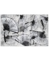 5 Piece Bedroom canvas painting - Japanese fans | FEEBY