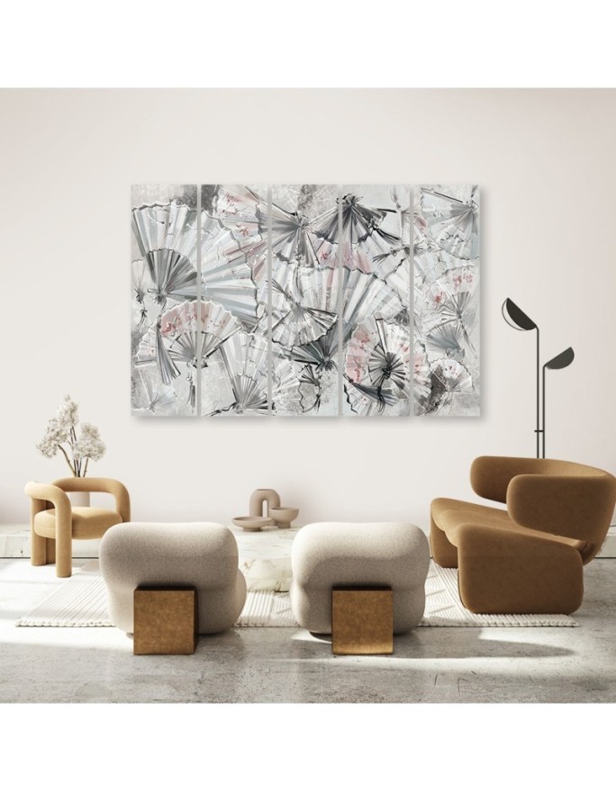 Bedroom canvas painting - Japanese fans | FEEBY