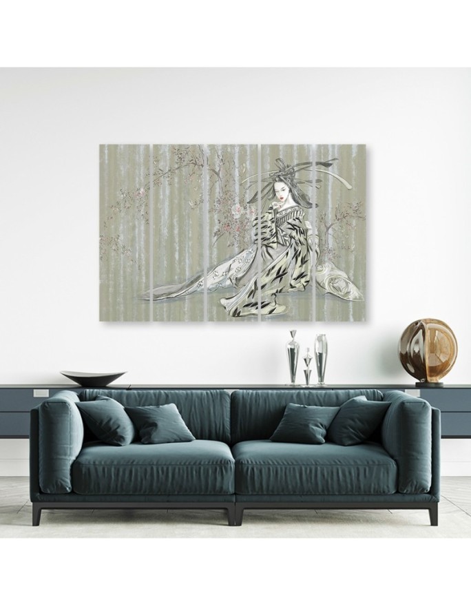 Bedroom canvas painting - Traditional Japanese geisha | FEEBY