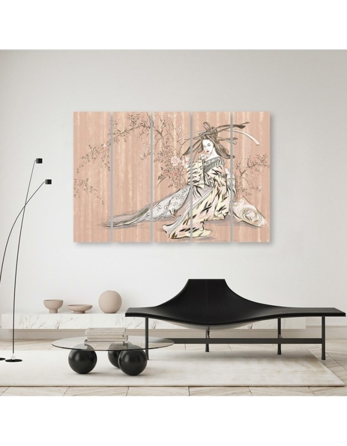 Bedroom canvas painting - Traditional Japanese geisha | FEEBY