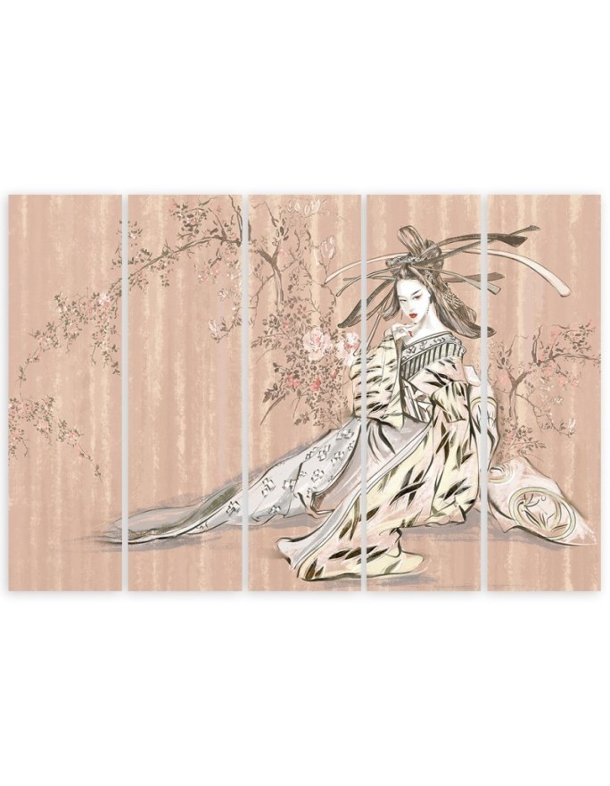 Bedroom canvas painting - Traditional Japanese geisha | FEEBY