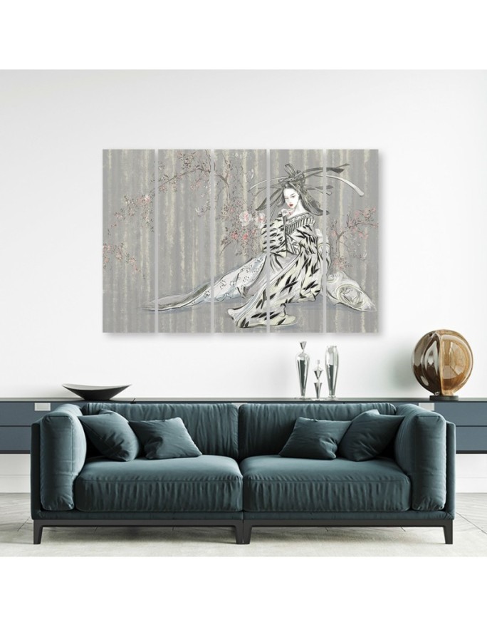 Canvas print for bedroom canvas - Traditional Japanese geisha | FEEBY