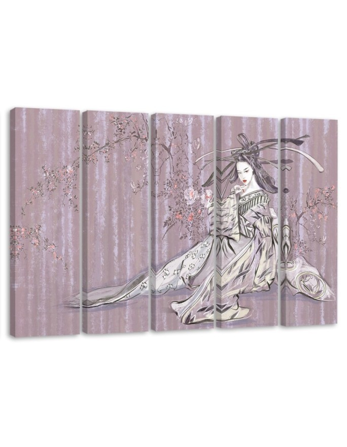 Canvas print for living room canvas - Traditional Japanese geisha | FEEBY