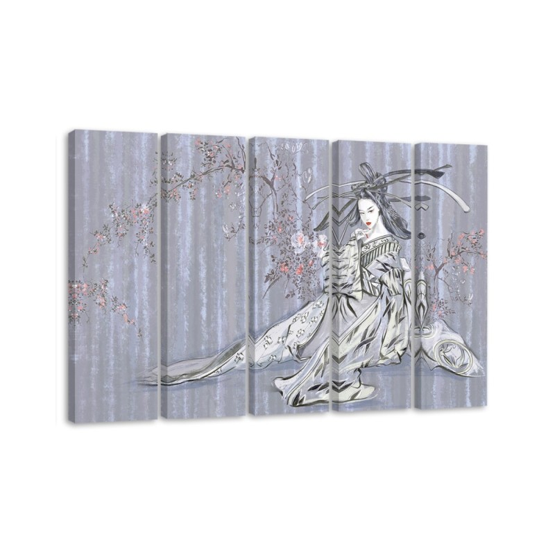 Canvas print for living room canvas - Traditional Japanese geisha | FEEBY