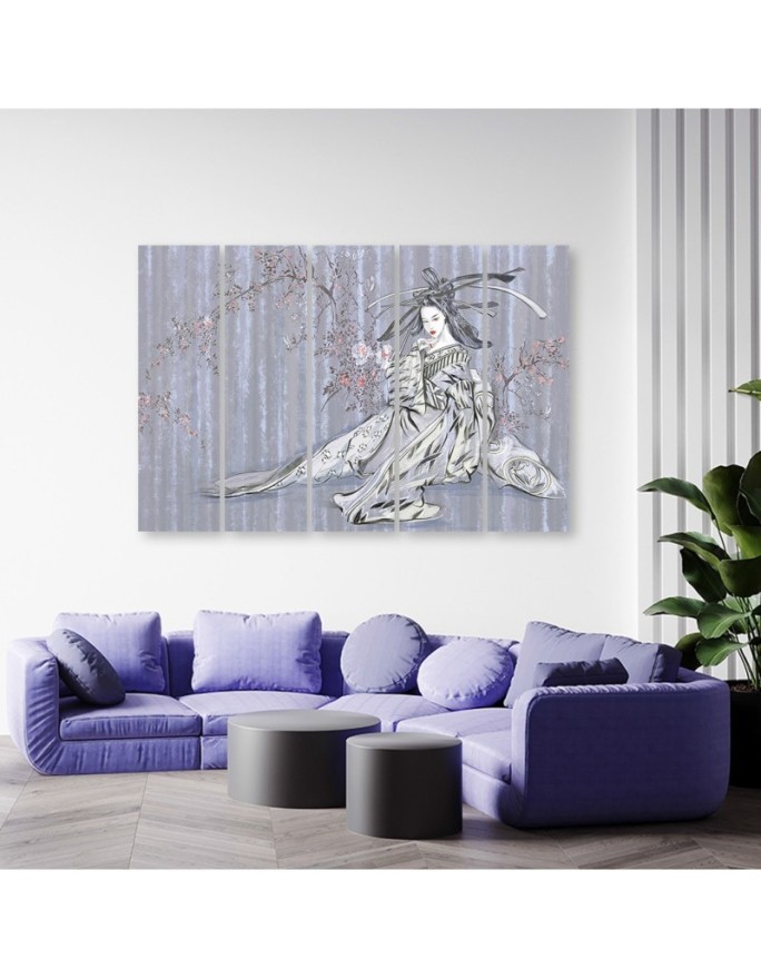 Canvas print for living room canvas - Traditional Japanese geisha | FEEBY