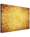 Bedroom Canvas painting - Gold mandala abstract | FEEBY