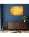 Bedroom Canvas painting - Gold mandala abstract | FEEBY