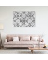 Modern Canvas paintings for wall - Oriental pattern on grey background | FEEBY