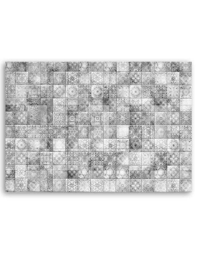 Wall art paintings - Oriental mosaic on grey tiles | FEEBY