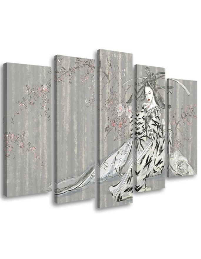 Modern wall art paintings - Traditional Japanese geisha | FEEBY