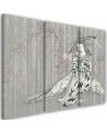 Traditional Japanese geisha - Modern triptychs for the living room | FEEBY