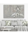 Traditional Japanese geisha - Modern triptychs for the living room | FEEBY