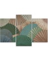 Simple fans - Modern triptychs for the living room | FEEBY