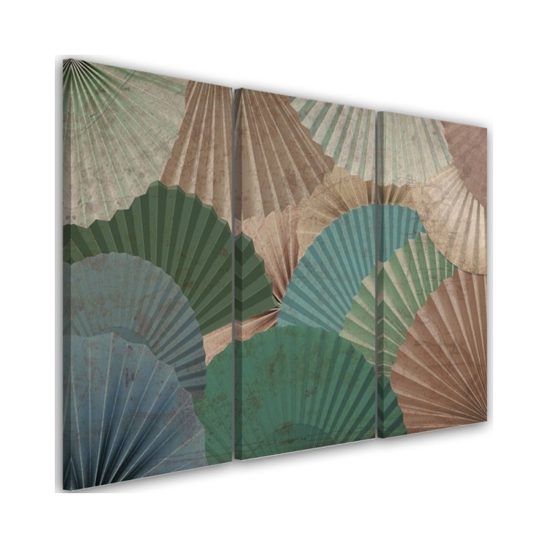 Canvas print for living room - Simple fans | FEEBY