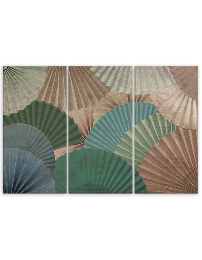 Canvas print for living room - Simple fans | FEEBY