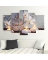 5 Piece Canvas print for living room - Buddha zen spa | FEEBY