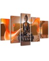 Canvas print for living room - Buddha on an abstract background | FEEBY