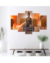Canvas print for living room - Buddha on an abstract background | FEEBY
