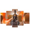 Canvas print for living room - Buddha on an abstract background | FEEBY