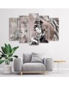 Modern painting for living room - Geisha and bamboos | FEEBY