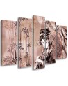 Modern painting for living room - Geisha and bamboos | FEEBY