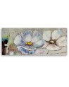 Modern Canvas painting for living room - Watercolour flowers | FEEBY