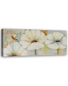Modern Canvas painting for living room - Three flowers watercolour | FEEBY