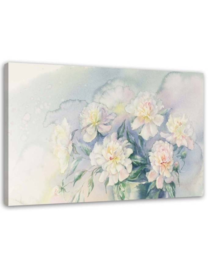 Canvas prints for living room canvas - Bouquet of white flowers | FEEBY