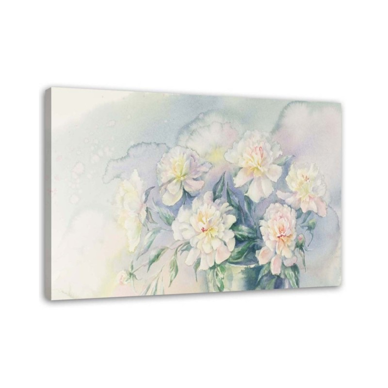Canvas prints for living room canvas - Bouquet of white flowers | FEEBY