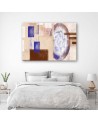 Canvas prints for living room canvas - Discreet geometry | FEEBY