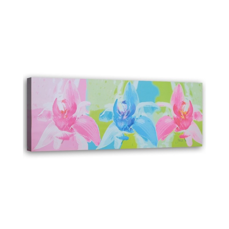 Canvas prints for living room canvas - Colourful flowers | FEEBY