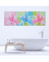 Canvas prints for living room canvas - Colourful flowers | FEEBY