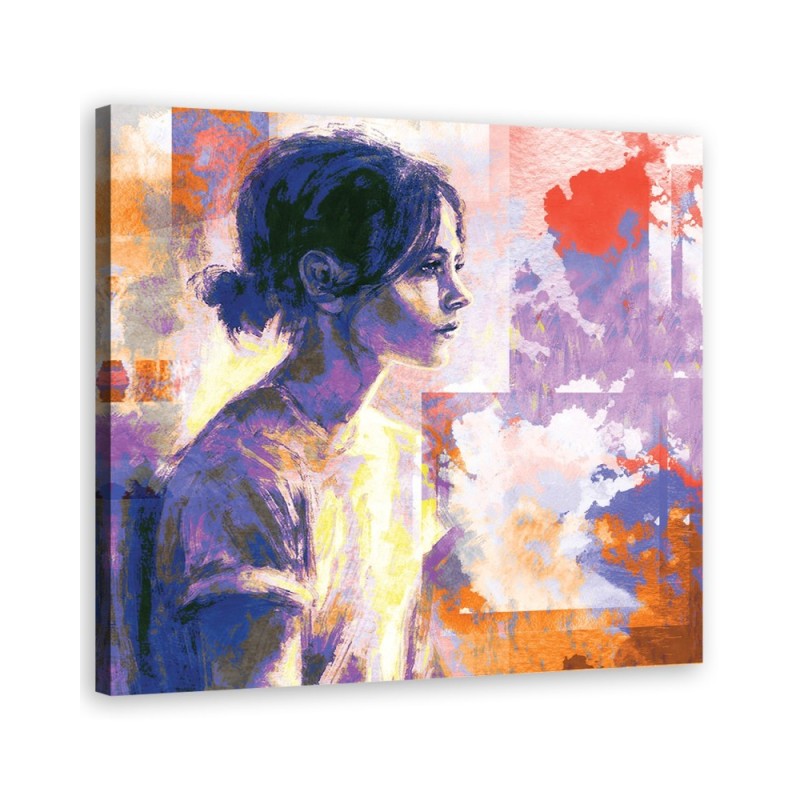 Canvas prints for bedroom - Woman sitting| FEEBY