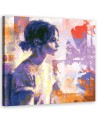 Canvas prints for bedroom - Woman sitting| FEEBY