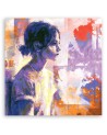 Canvas prints for bedroom - Woman sitting| FEEBY