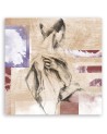 Canvas prints for bedroom - Woman glamour Beige | FEEBY
