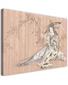 Modern canvas painting for bedroom - Traditional Japanese geisha | FEEBY