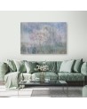 Modern Canvas painting for bedroom Flowering tree in a meadow landscape | FEEBY