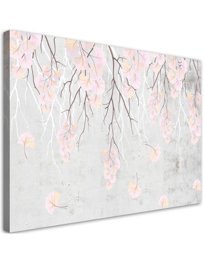 Falling leaves Boho - Wall art painting for living room | FEEBY