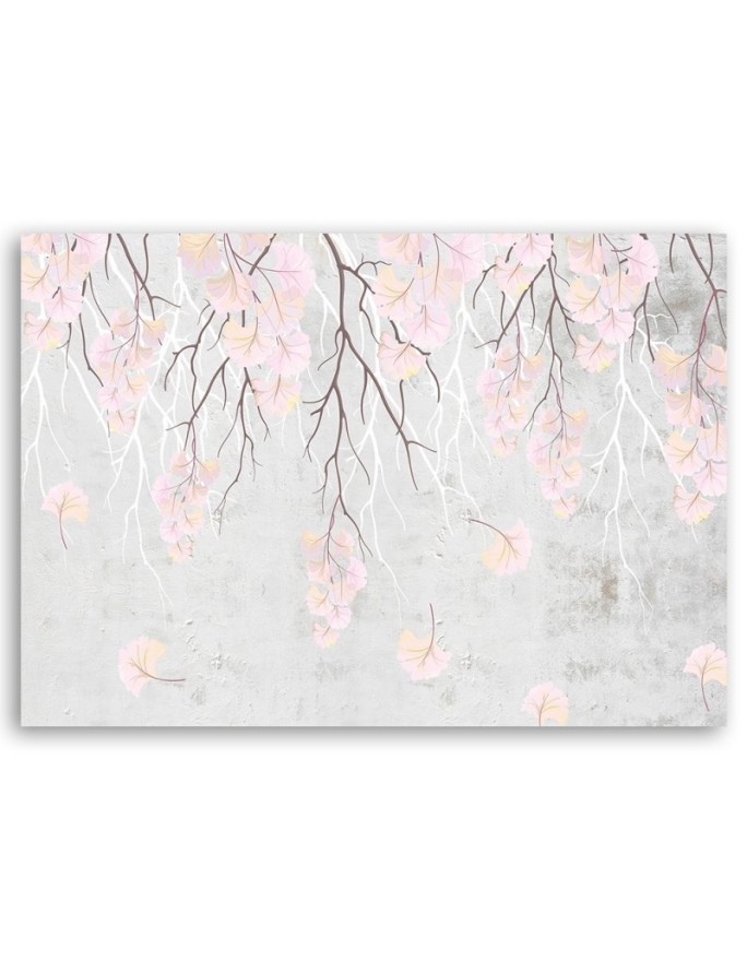 Falling leaves Boho - Wall art painting for living room | FEEBY