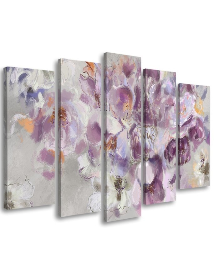 Iris flower - 5-piece canvas painting | FEEBY