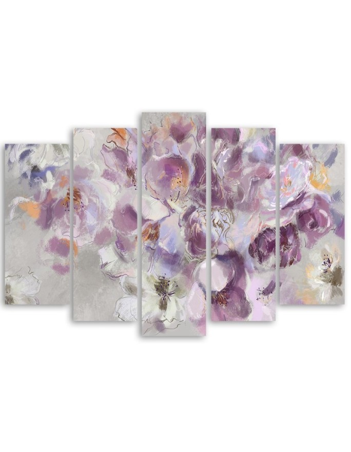Iris flower - 5-piece canvas painting | FEEBY