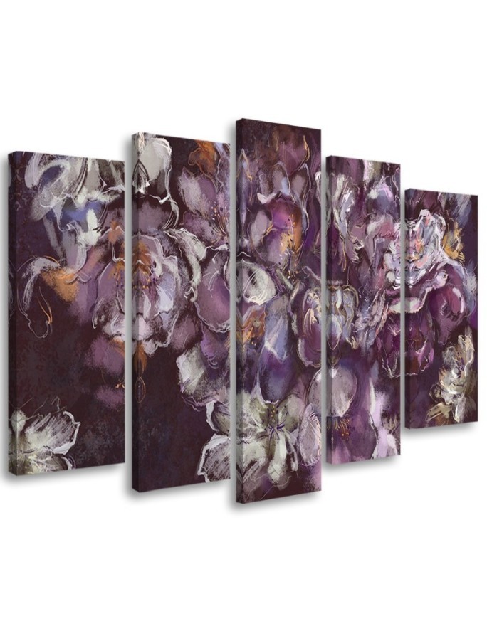 Iris flower - 5-piece canvas painting | FEEBY