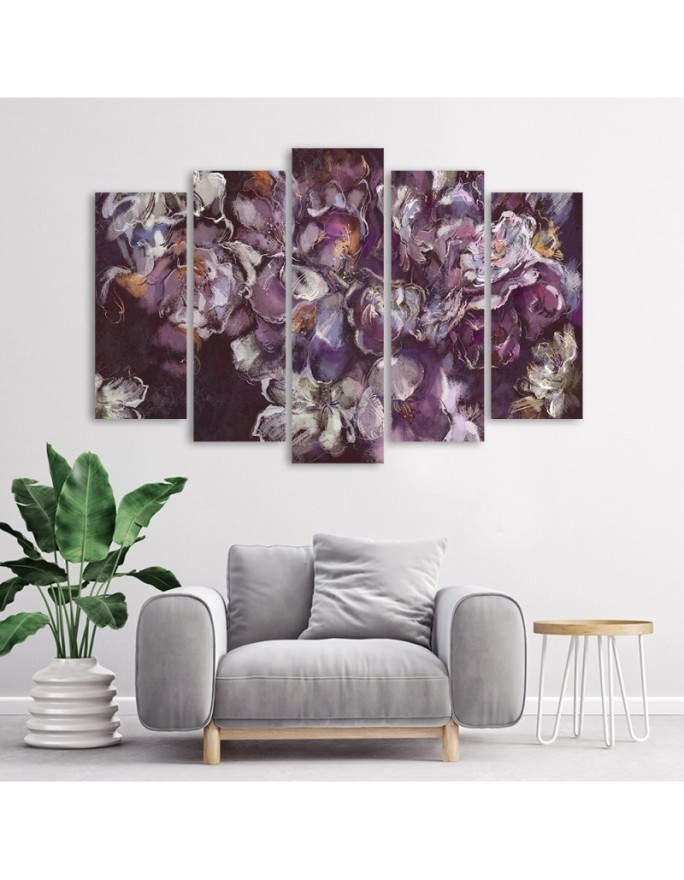 Iris flower - 5-piece canvas painting | FEEBY