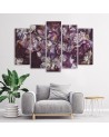 Iris flower - 5-piece canvas painting | FEEBY