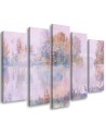 Lake view - 5-piece canvas painting | FEEBY