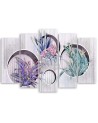 Square boxes shelves with flowers - Canvas print | FEEBY