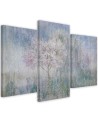 Flowering tree in a meadow old and dirty - Canvas print for bedroom | FEEBY