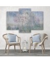 Flowering tree in a meadow old and dirty - Canvas print for bedroom | FEEBY